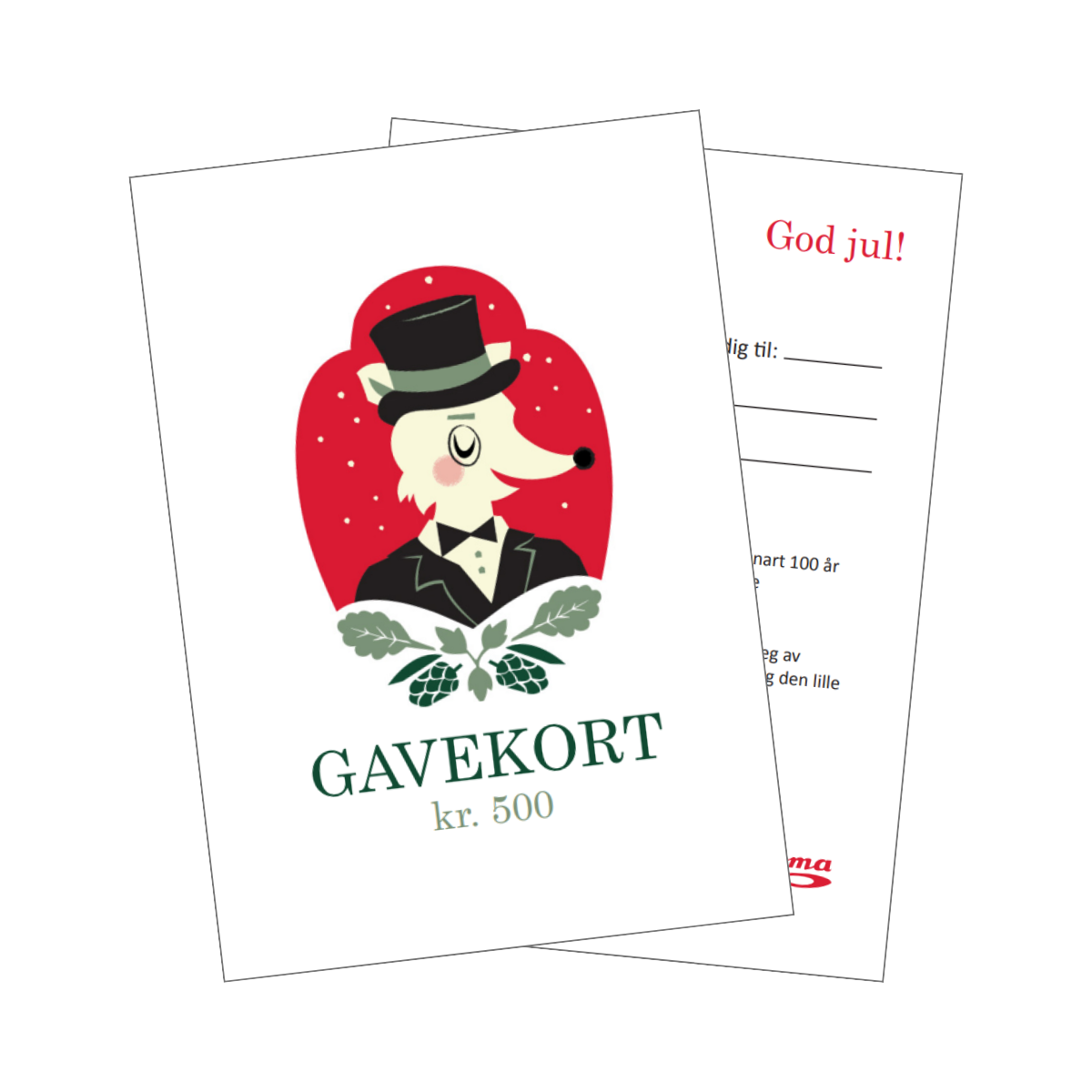 Gavekort kr. 500