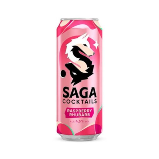 Saga Cocktail Raspberry Rhubarb 0,5l bx