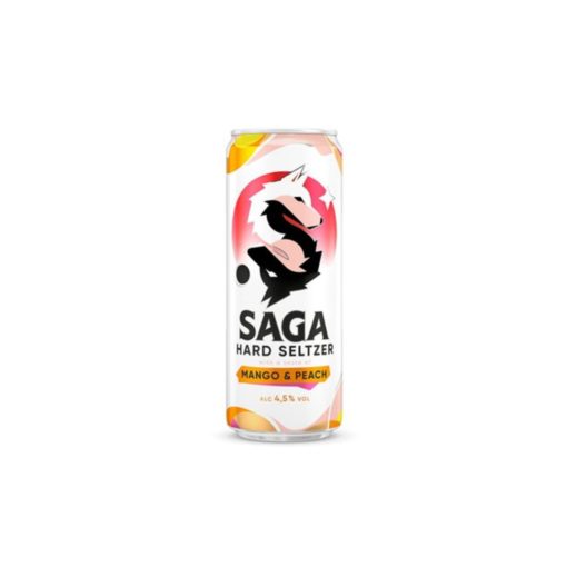 Saga Hard Seltzer Mango & Peach 0,33l bx