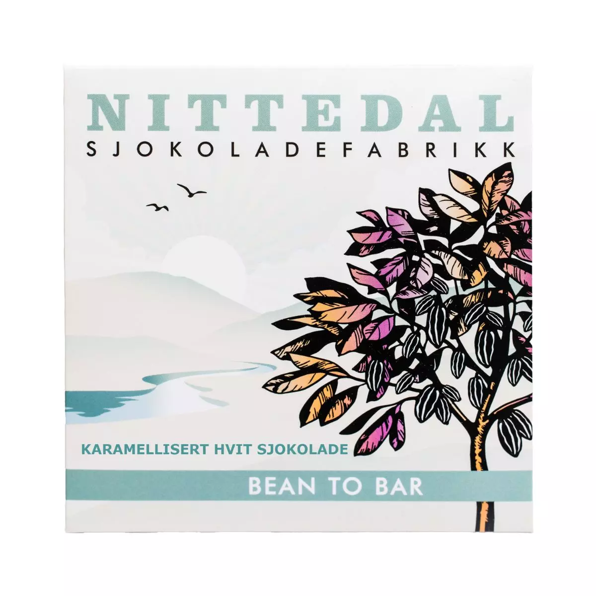 Nittedal Sjokoladefabrikk Bean-to-Bar Karamellisert Hvit Sjokolade