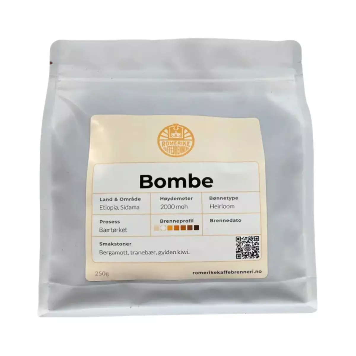 Romerike Kaffebrenneri Bombe 250g