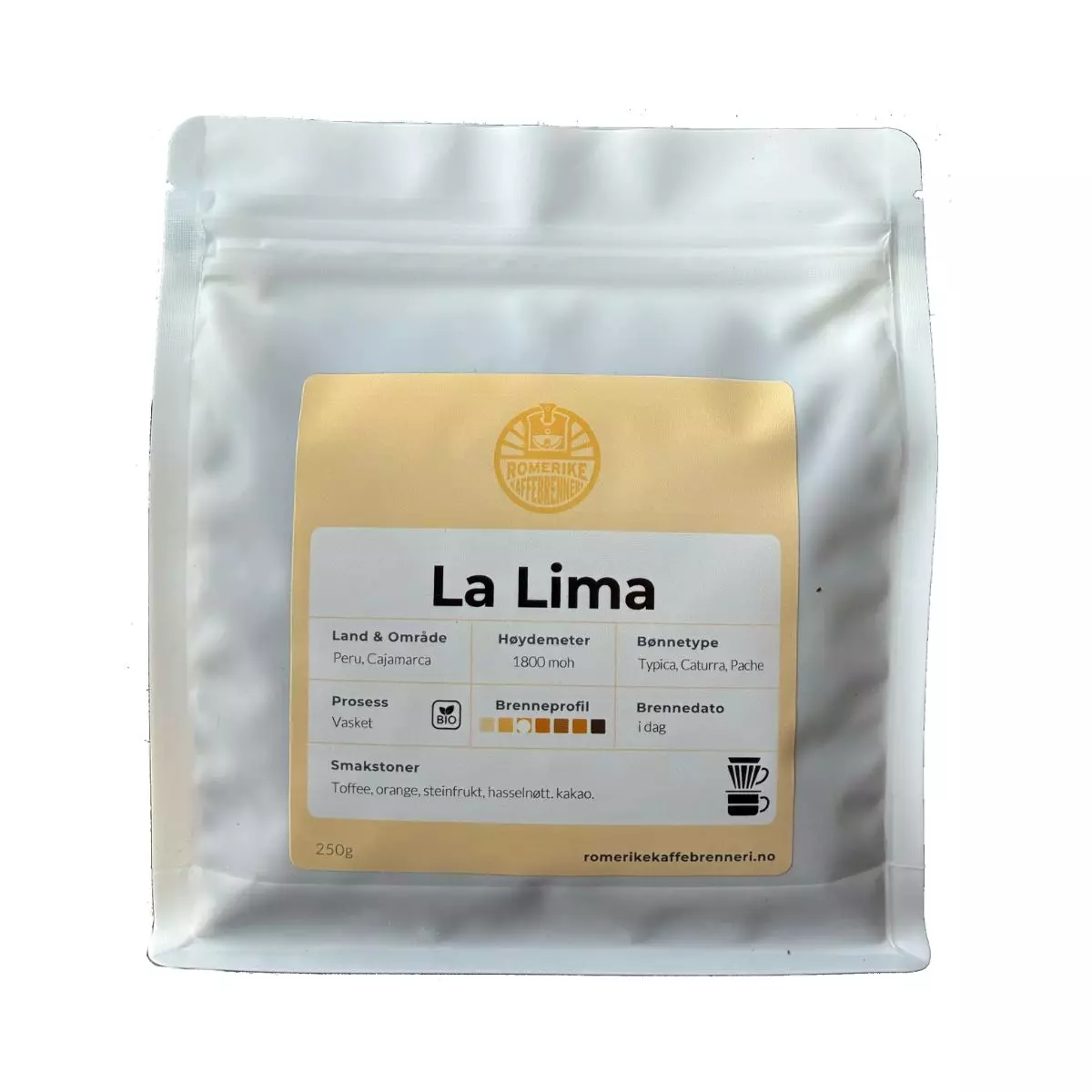 Romerike Kaffebrenneri La Lima 250g