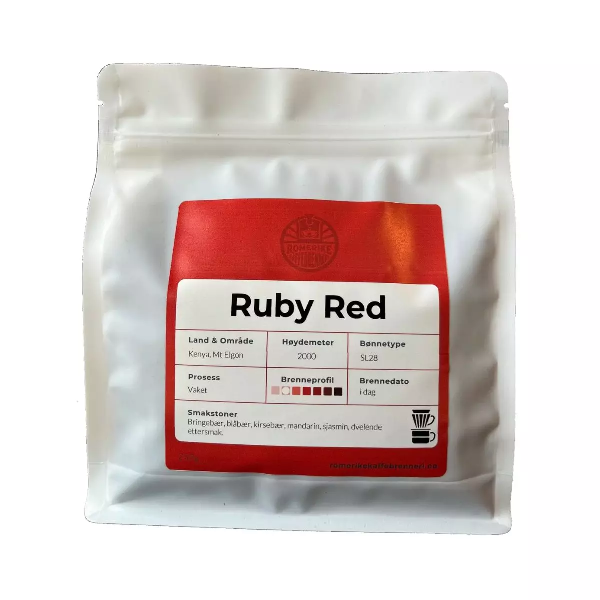 Romerike Kaffebrenneri Ruby Red 250g