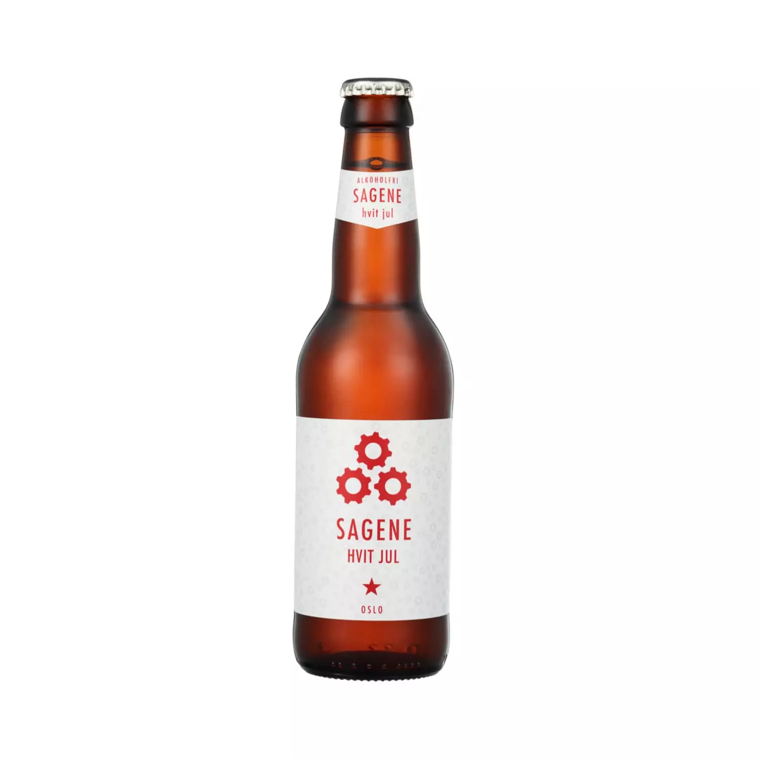 Sagene Hvit Jul 0,33l fl