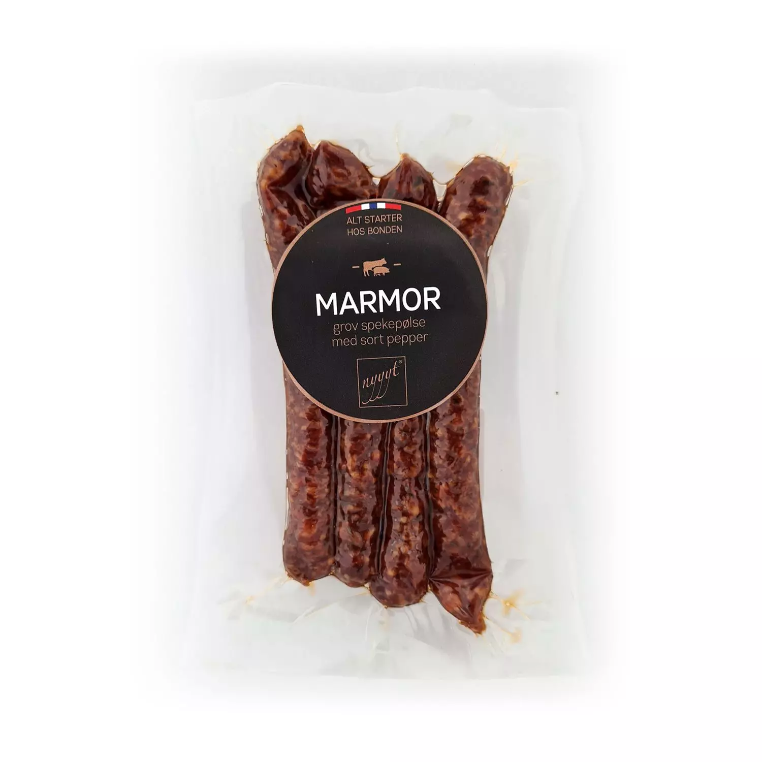 Nyyyt Marmor Spekepølse 180g