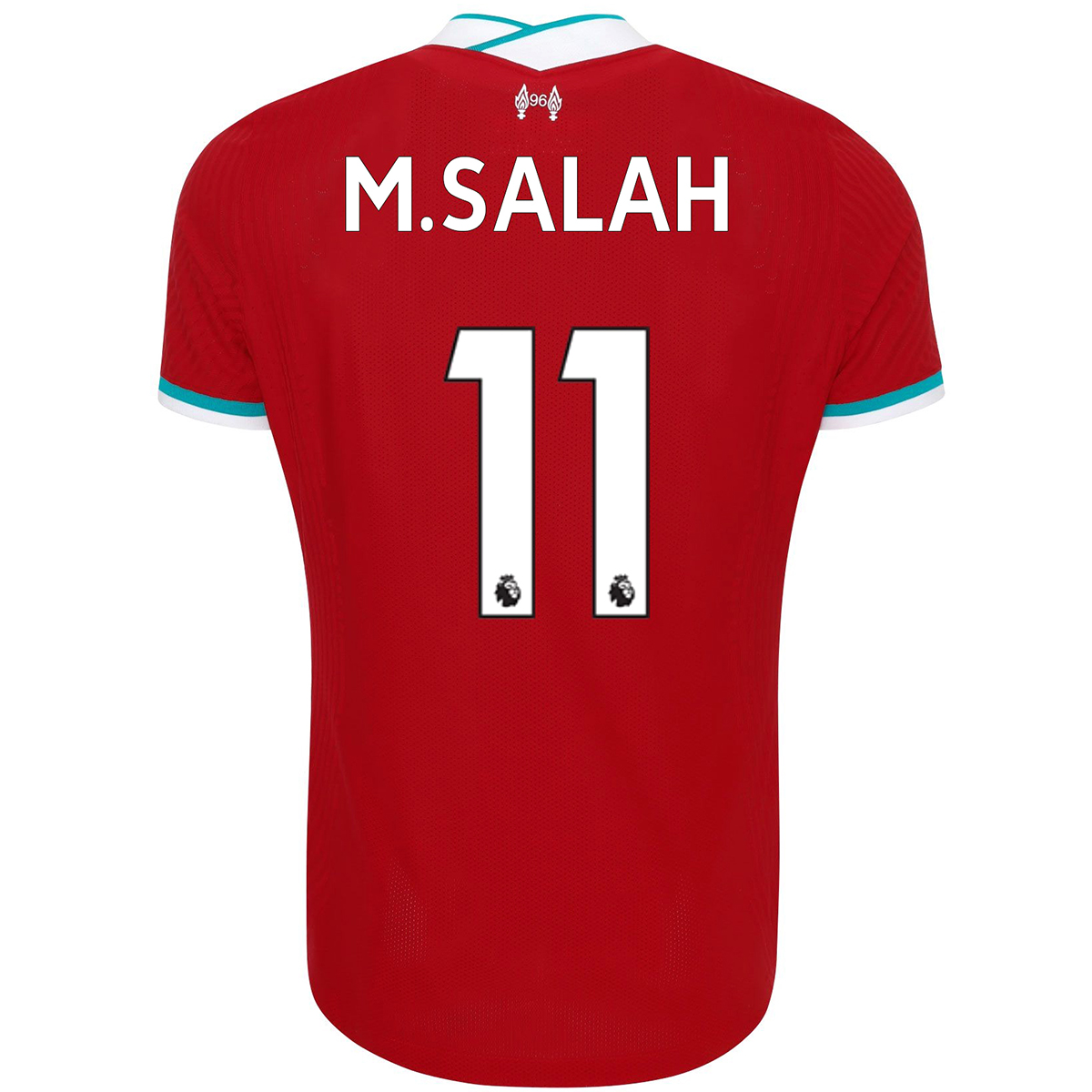 M.SALAH orginalt premier league trykk (navn og nummer)