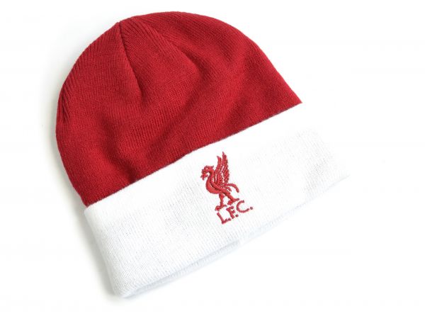 Liverpool FC strikket lue m/brem rød