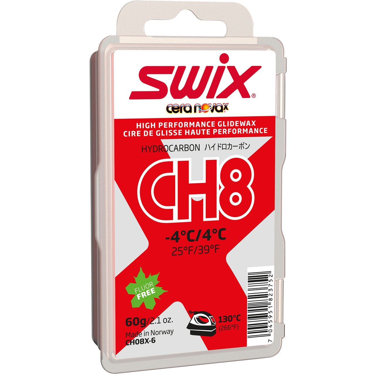 Swix  CH8X Red, -4°C/4°C, 60g