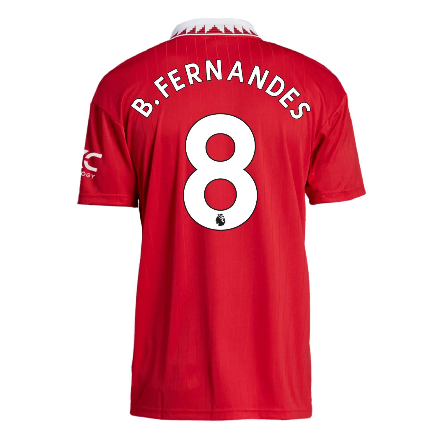 B.Fernandes nr 8 Premier League trkk (navn og tall)