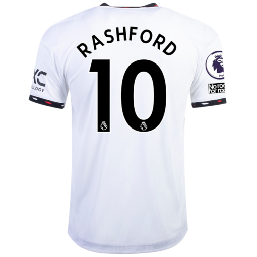 Rashford nr 10 Premier League trykk (navn og nummer) svart