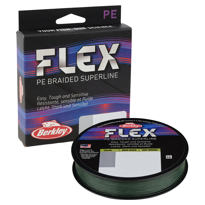 Berkley Flex Braid superline 0.35mm-275m-moss grn
