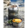 Thermos  Stainless King mattermos med skje 470 ml - militærgrønn