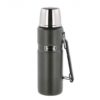 Thermos  Stainless King termoflaske med hank 1,2 L - militærgrønn