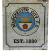 Manchester City FC Retro Logo Sign