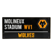 Wolverhampton Wanderers FC Black Molineux Stadium Street Sign