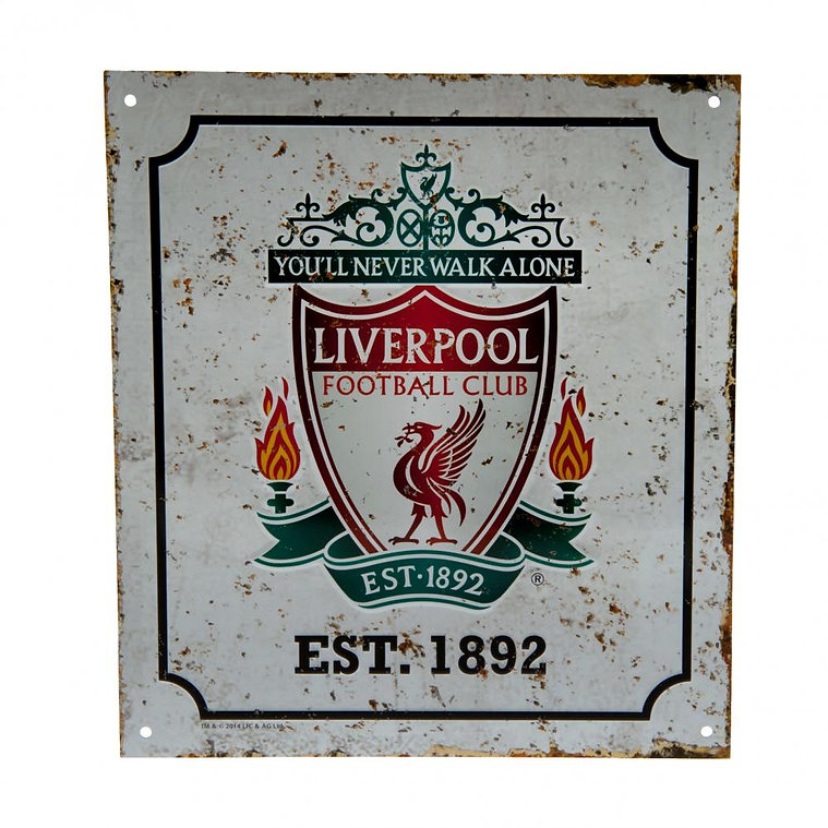 Liverpool FC Retro Logo Sign