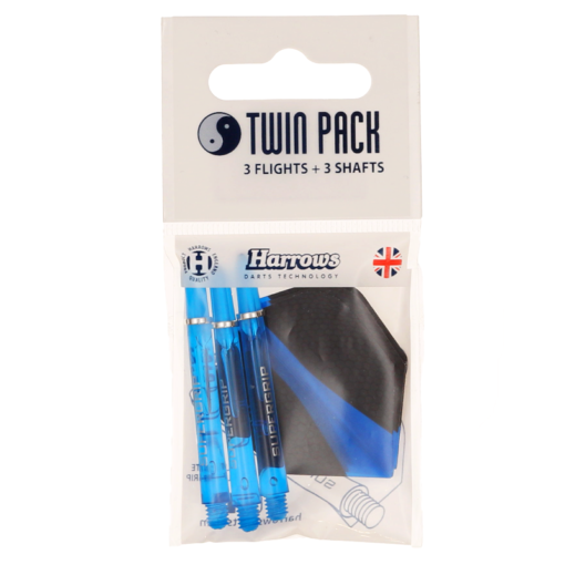 Harrows  Flights & Shafts, Twin Pack Blue