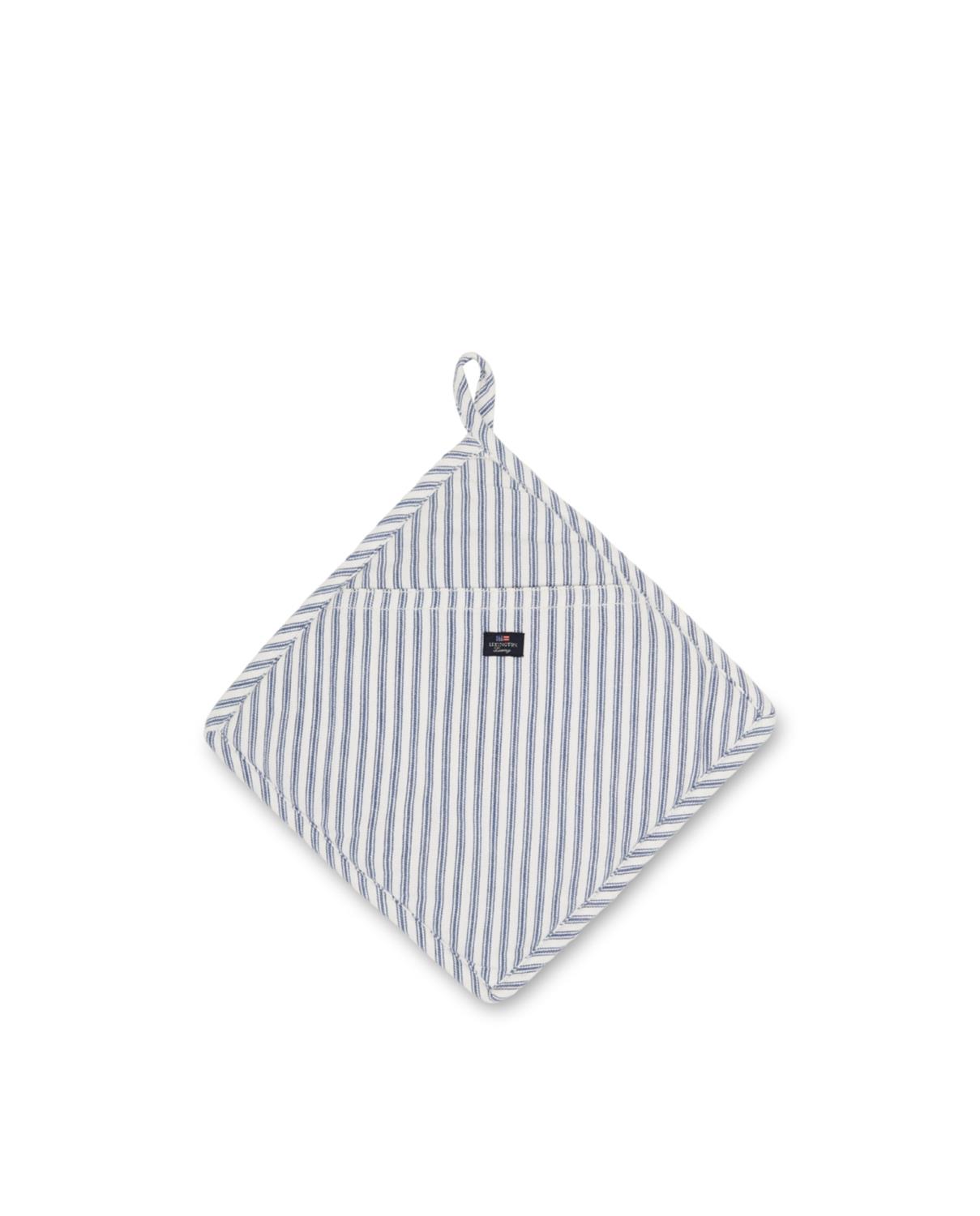 Gryreklut blå & hvit, Icons Cotton Herringbone Striped