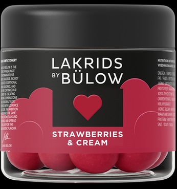 Lakris Strawberry & cream 125g