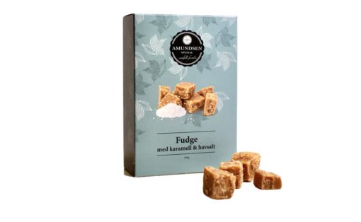 Fudge med karamell og havsalt