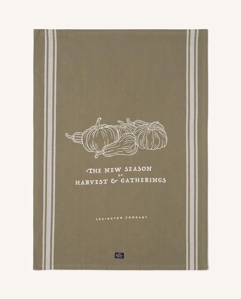 Harvest & gatherings kjøkkenhåndkle Grønn