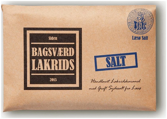 Bagsværd Lakrids Lakrisplate Salt 160g