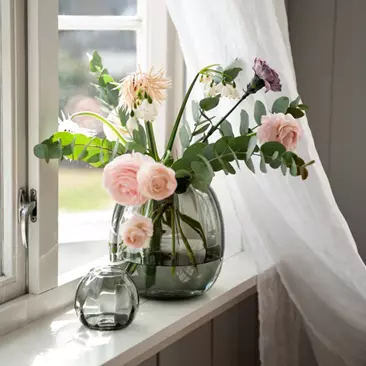 Ella vase røkgrå 22cm