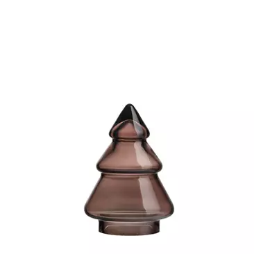 GLASSTRE GLATT MØRK KAKAO 9,8CM