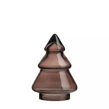 GLASSTRE GLATT MØRK KAKAO 11,5CM