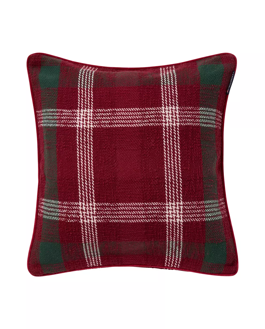 Rutet resirkulert puteovertrekk i bomull