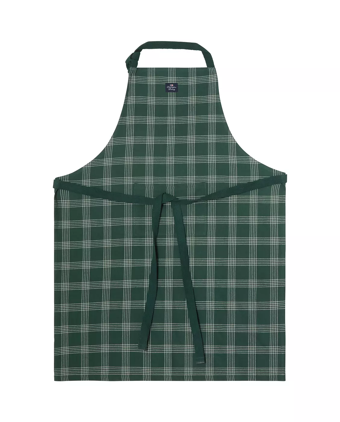 Rutete forkle av lin/bomull