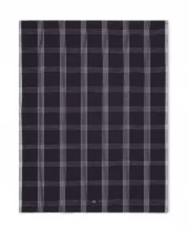 Rutet lin/bomull kjøkkenhåndkle