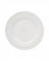 Gavesett med desserttallerkener i porselen fra lexington (sett med 4), hvit/beige