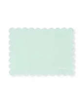 Scallop vokset lin/bomull bordtablett, grønn