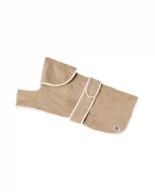 Hundemorgenkåpe bomullsmiks-frotté, beige M