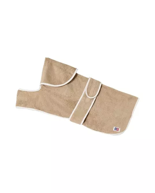 Hundemorgenkåpe bomullsmiks-frotté, beige M