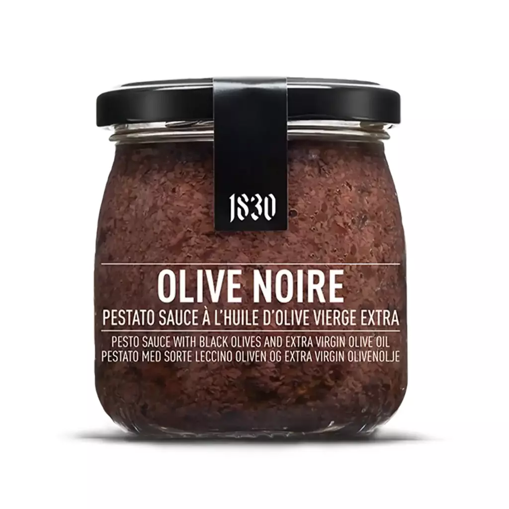 Pestato med sorte leccino oliven