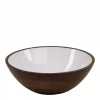SÖGNE RUSTIC BROWN MANGO BOLLE LARGE-HVIT INNSIDE