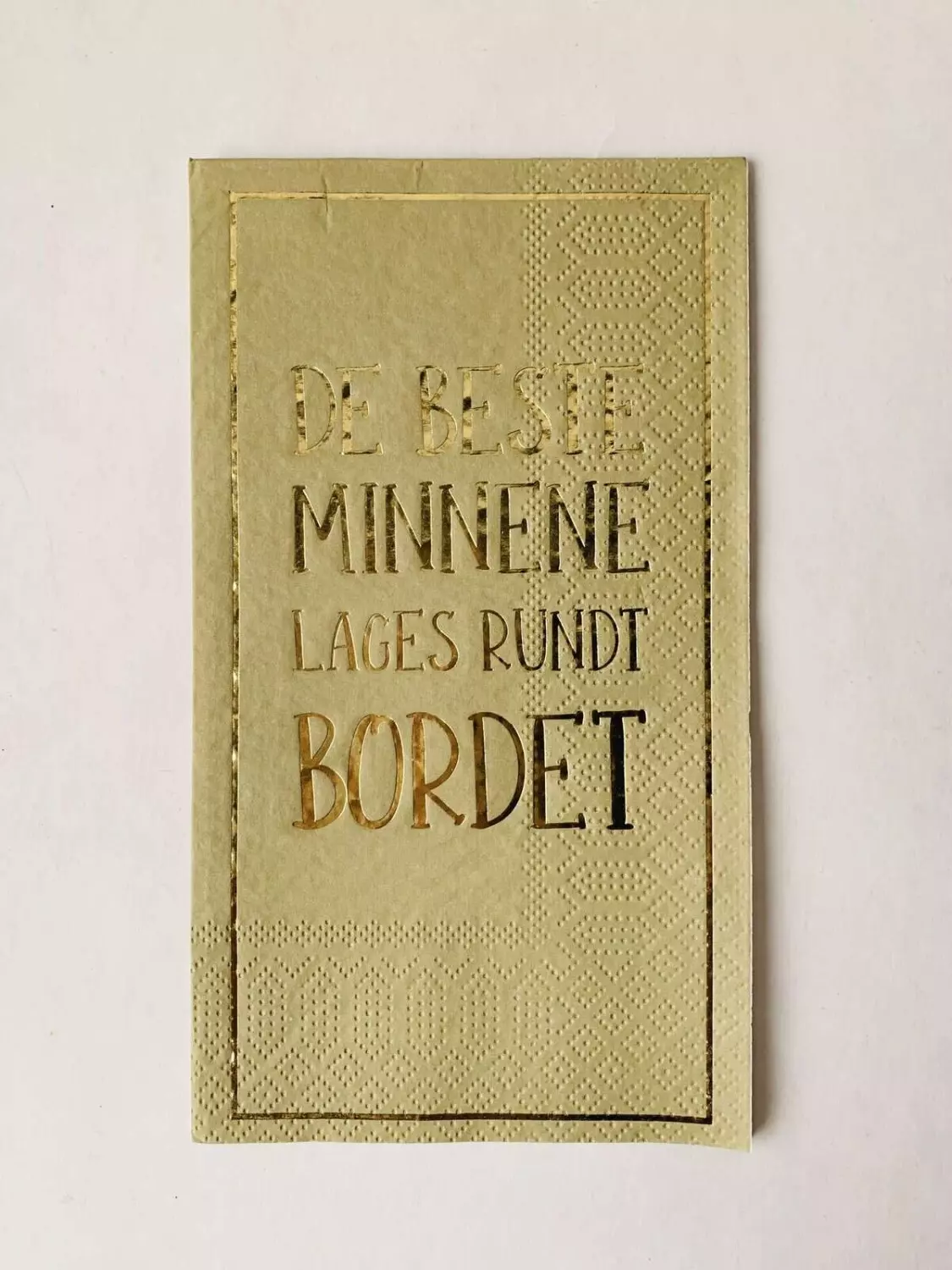 Servietter "De beste minnene.."