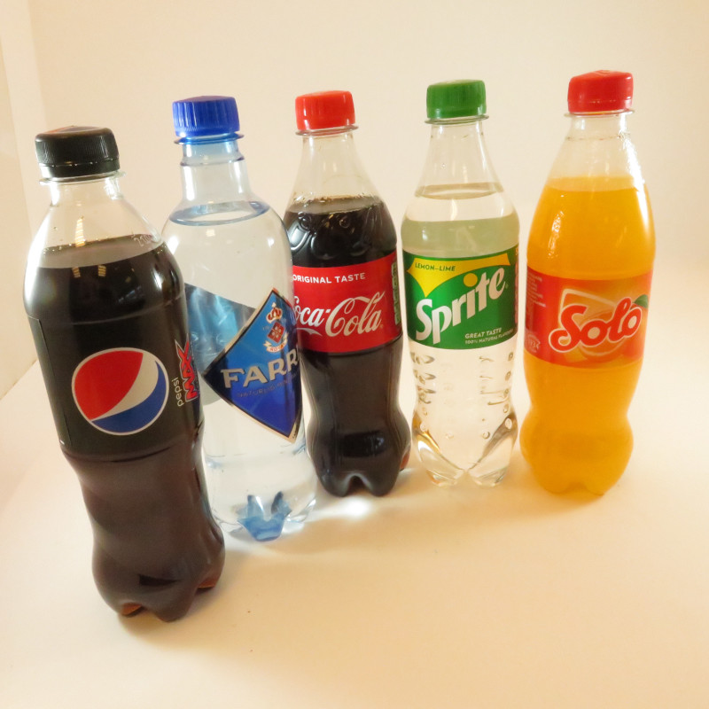 Mineralvann solo,cola,pepsi max