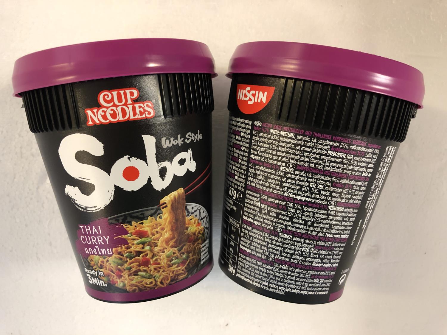 'NISSIN Soba Thai Curry Cup 87gr