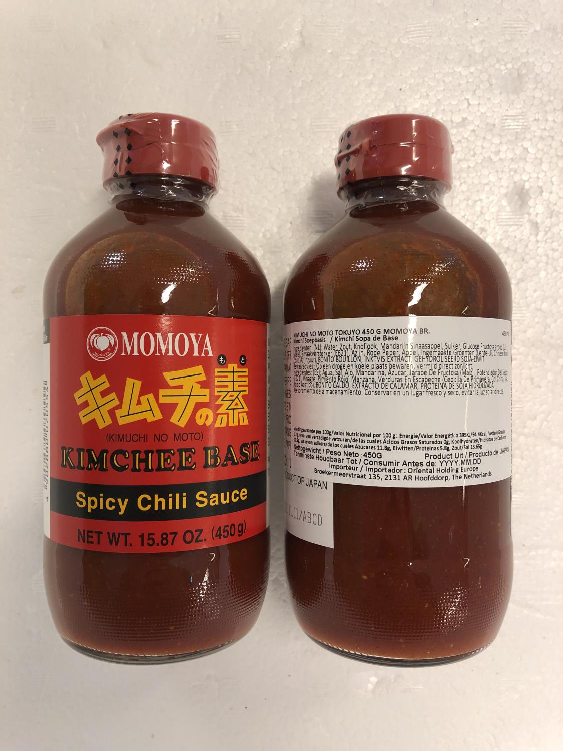 'MOMOYA Kimchi Base Spicy Chili Sauce 450g
