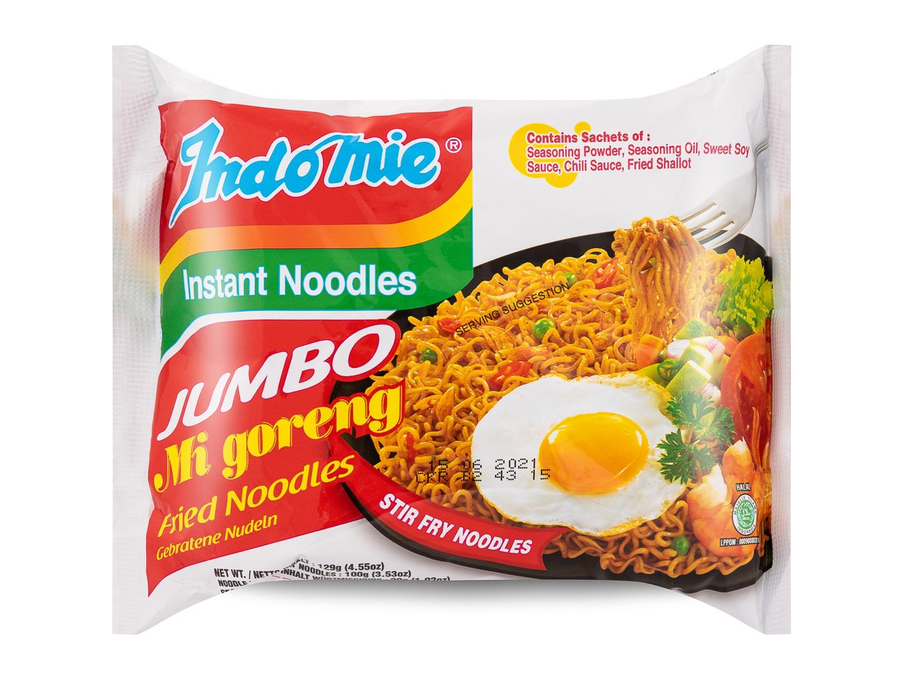 INDOMIE Instant Noodle Jumbo Mi Goreng 129g ø