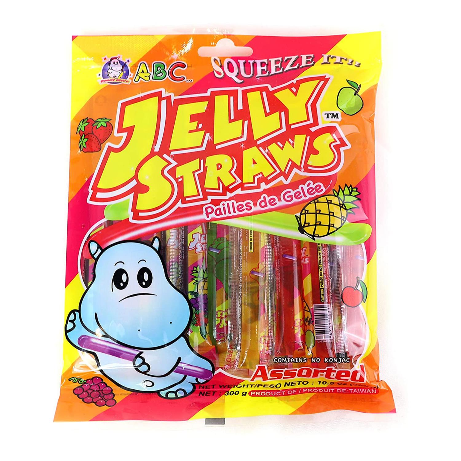 ABC Jelly Straws 300GR å