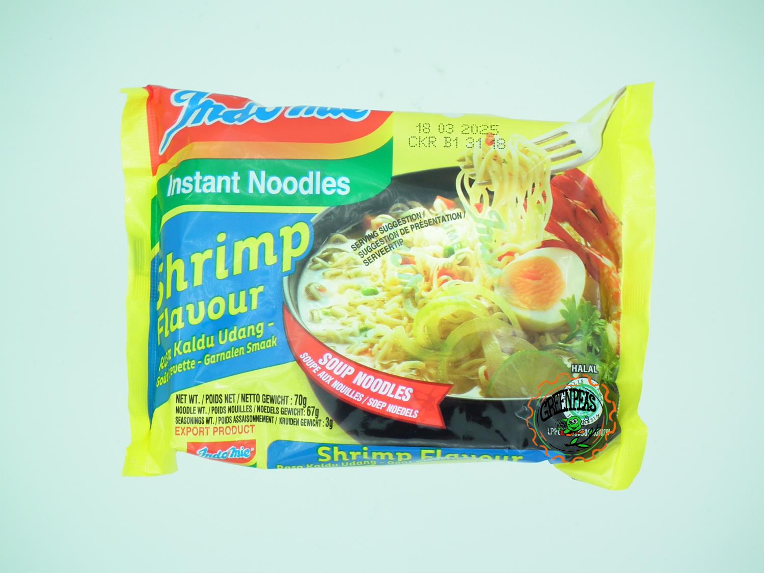 INDOMIE Inst Noodle Shrimp 70gr