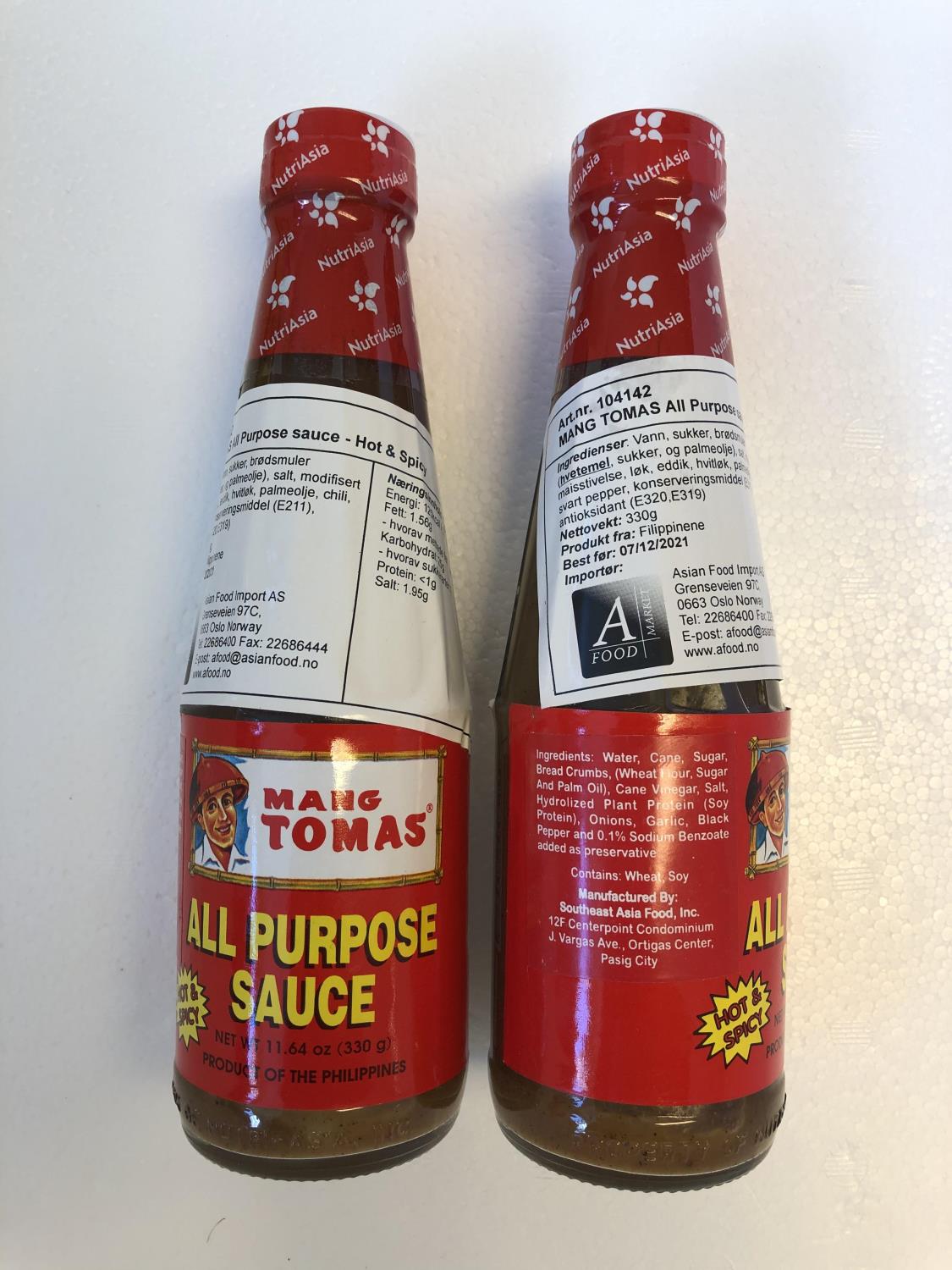 MANG TOMAS All Purpose Sauce Hot & Spicy 330ml