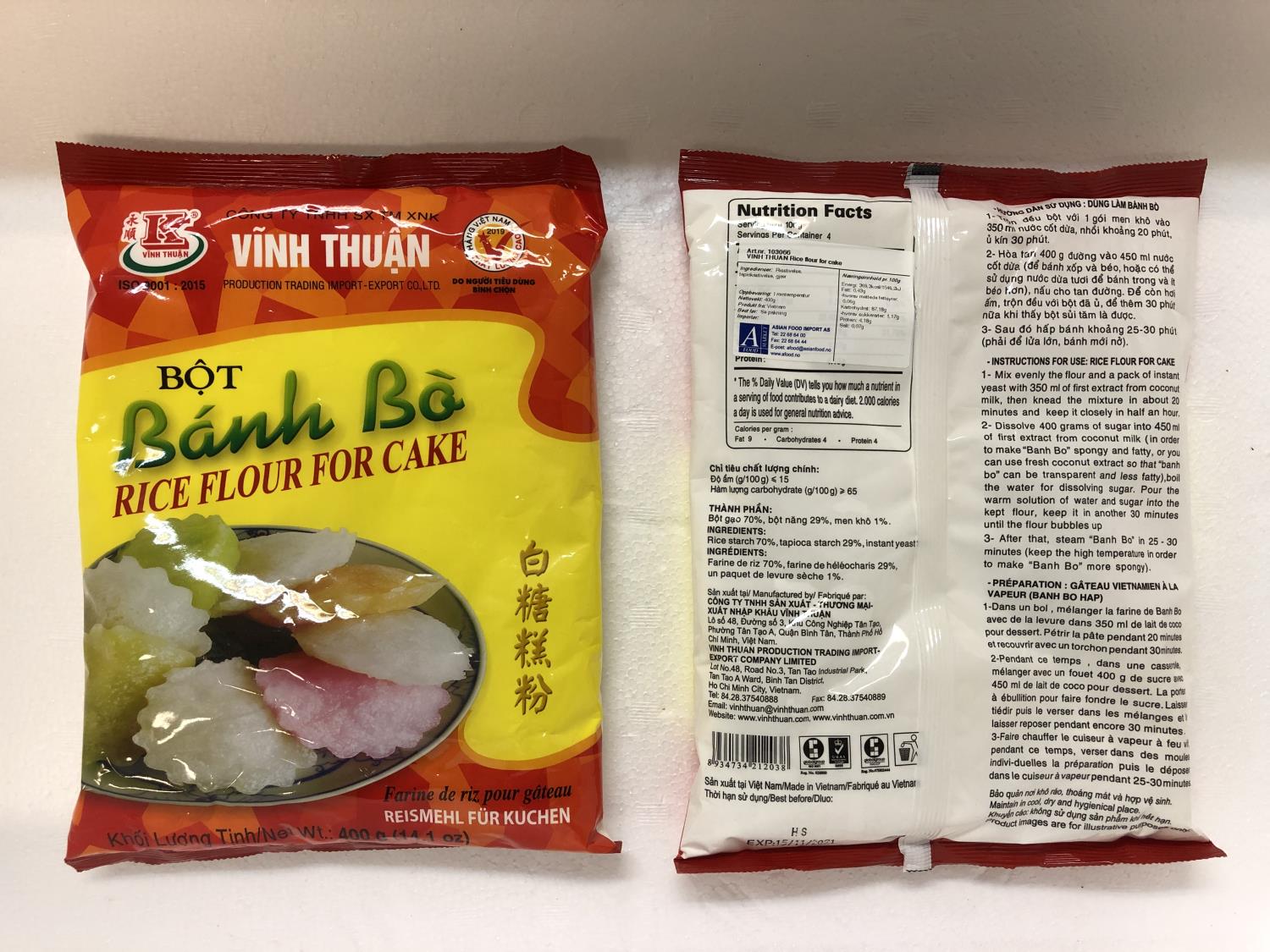 'VINH THUAN Rice Flour for Cake 400gr