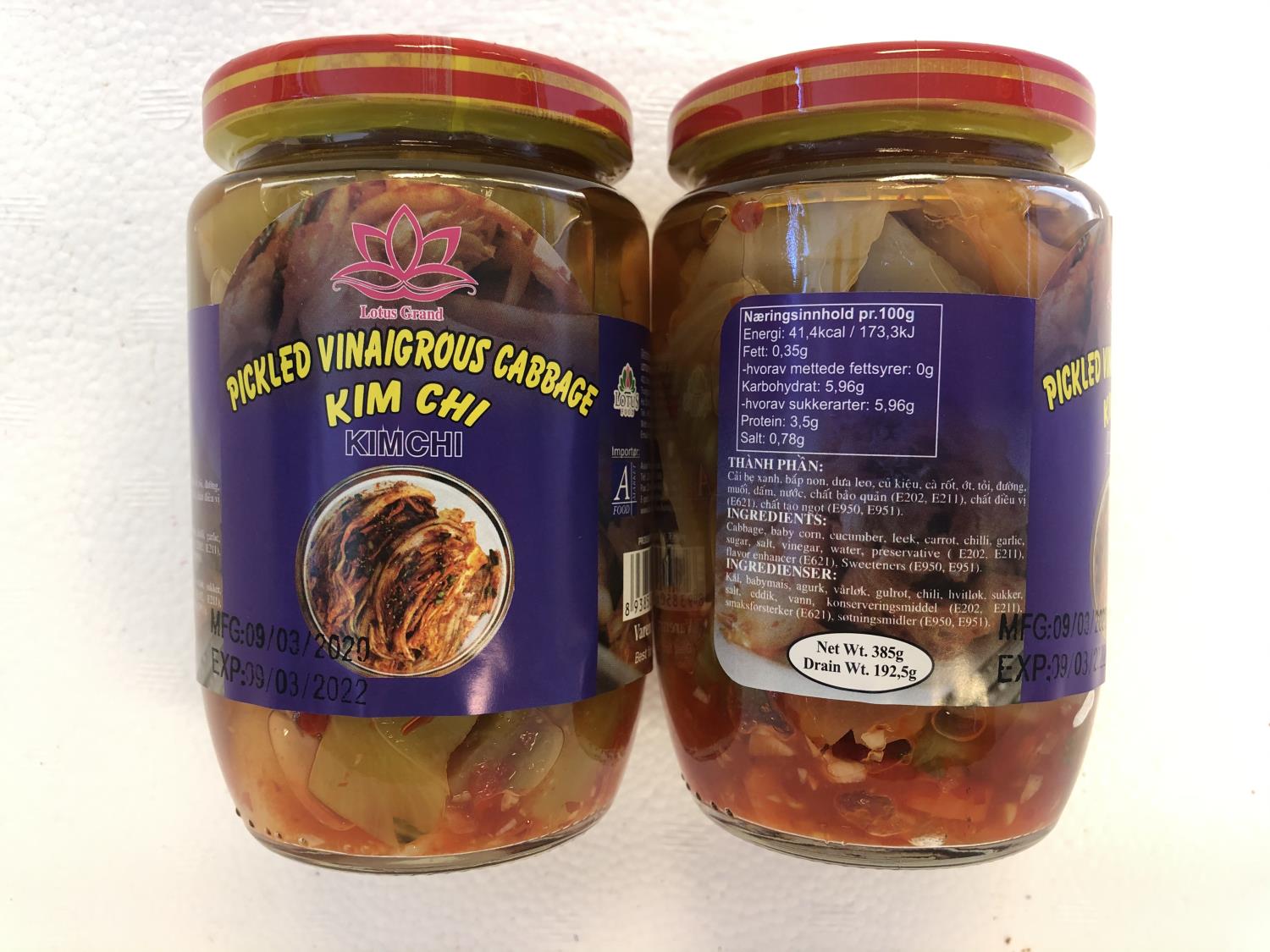 'LOTUS Kimchi Cabbage 430gr
