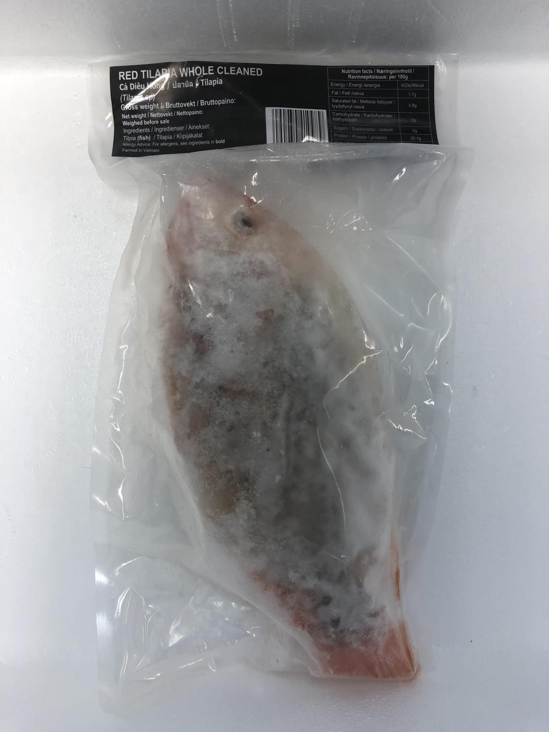 TCT Red Tilapia Whole Cleaned 15% Glazing PR KG ø