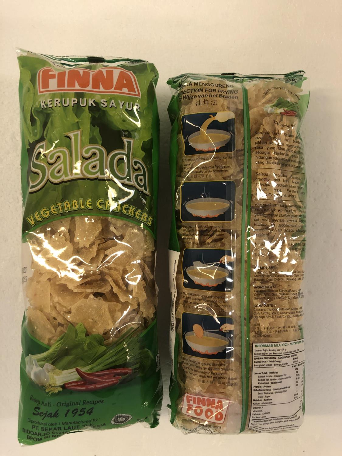 FINNA Salada Vegetable Crackers 380g